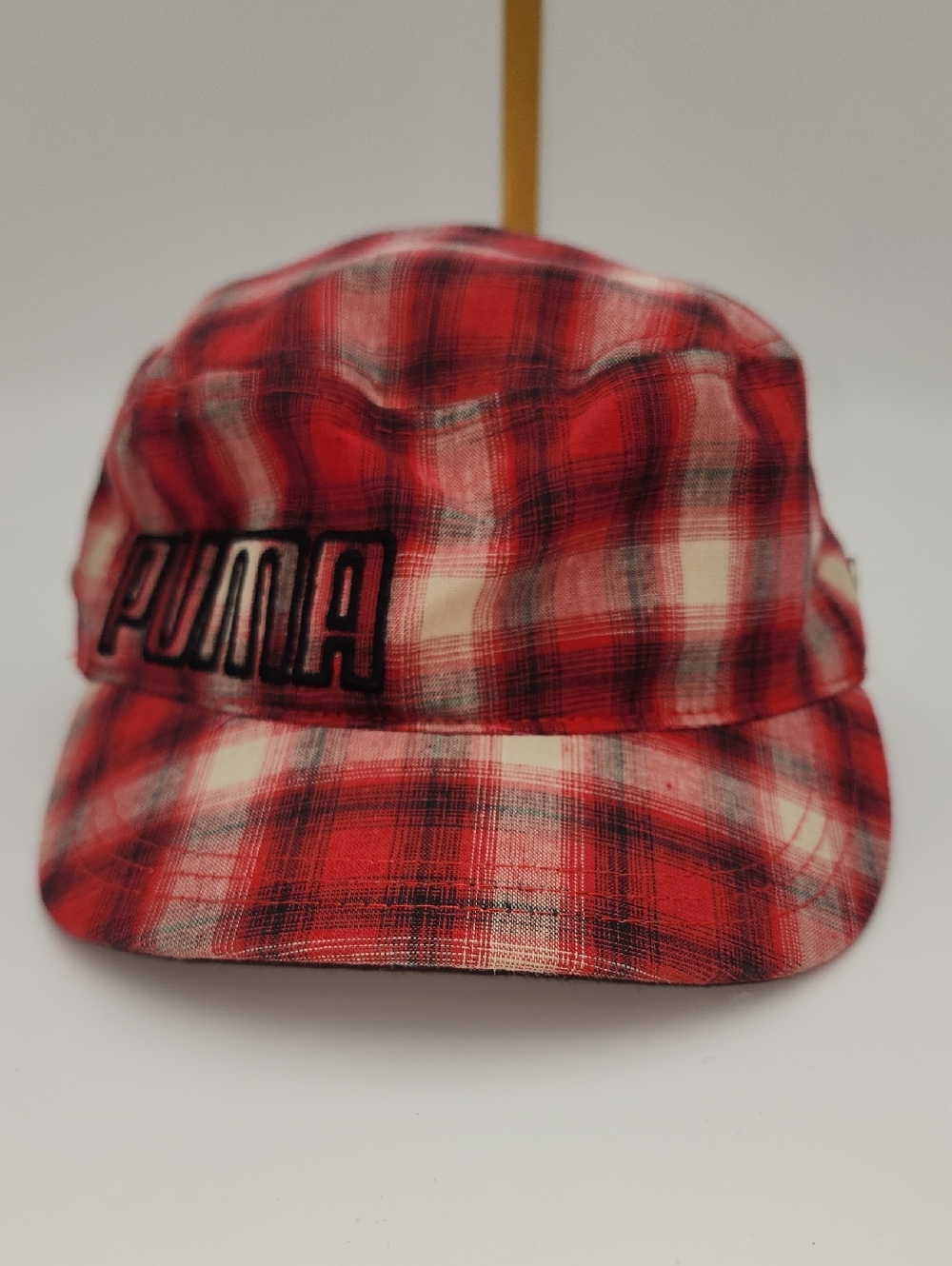 PUMA Kids Red Plaid Cap